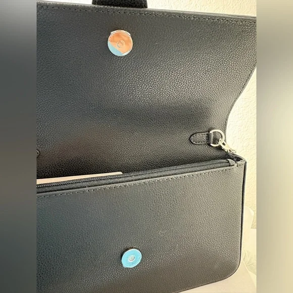 Jimmy Choo Cheri Black Crystal Buckle Crossbody Bag - Picture 5 of 7